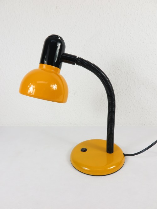 70er Schreibtischlampe Orange