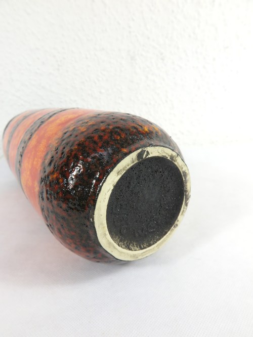 Bild 3 von 70er Keramik Vase Orange, Scheurich