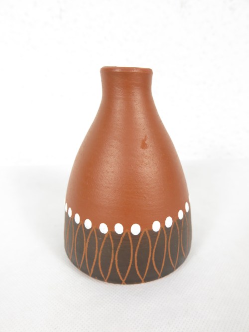 50er Vase Mini, roter Ton