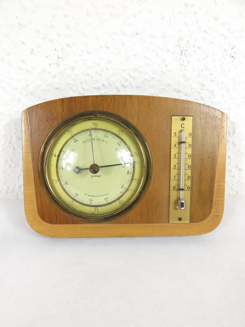 60er Barometer mit Thermometer, Gischard