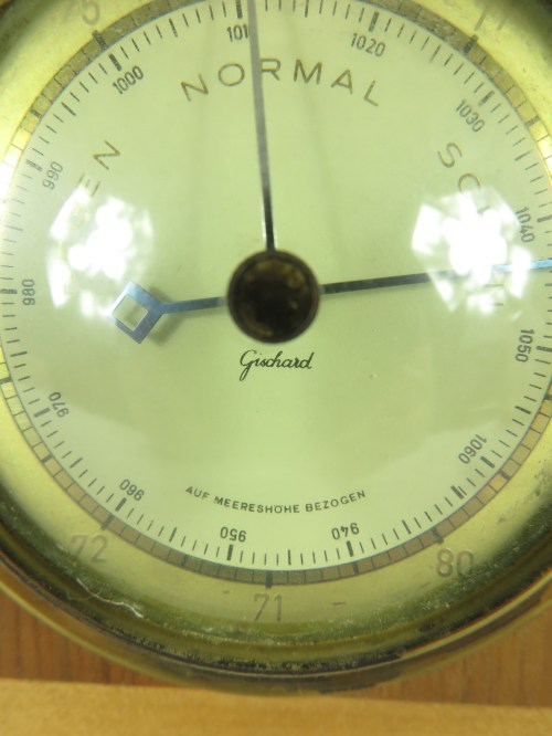Bild 4 von 60er Barometer mit Thermometer, Gischard