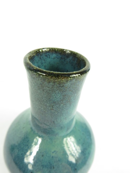 Bild 3 von 70er Vase Keramik Türkis, Künstlervase