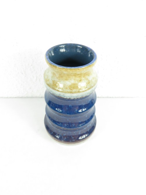 Bild 2 von 70er Vase Keramik Blau, Strehla Keramik