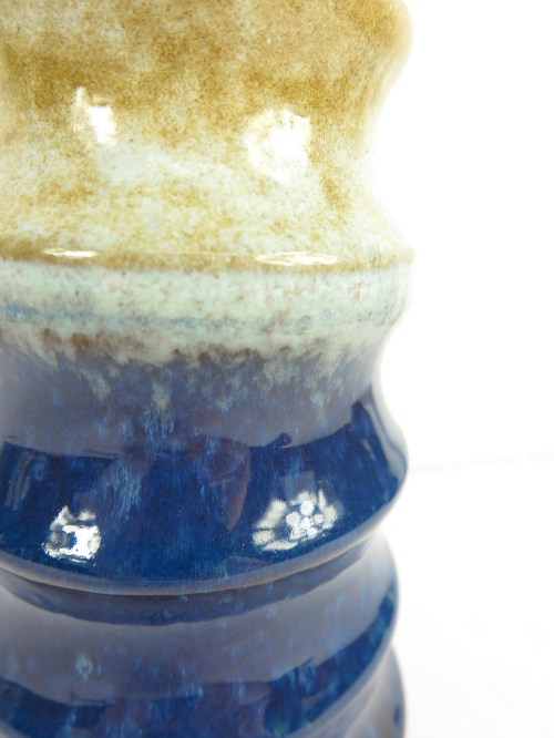 Bild 4 von 70er Vase Keramik Blau, Strehla Keramik