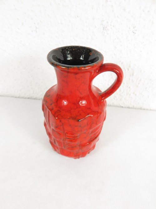 Bild 3 von 70er Keramik Vase Rot