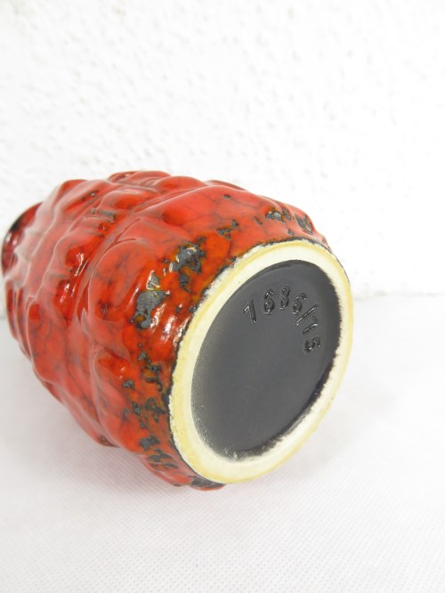 Bild 4 von 70er Keramik Vase Rot