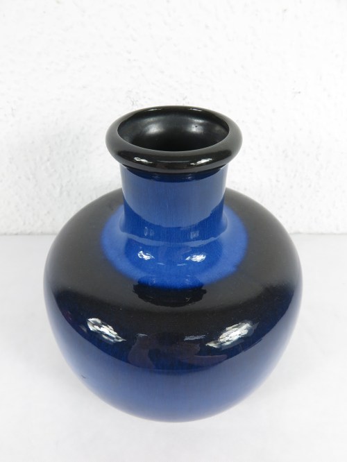 Bild 2 von 70er Vase Blau, Scheurich Keramik