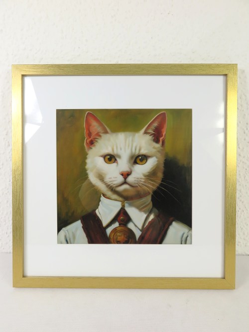 Kunstdruck Katze, Katzenportrait, Katzenbild