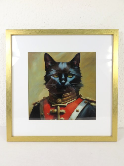 Kunstdruck Katze, Katzenportrait, Katzenbild