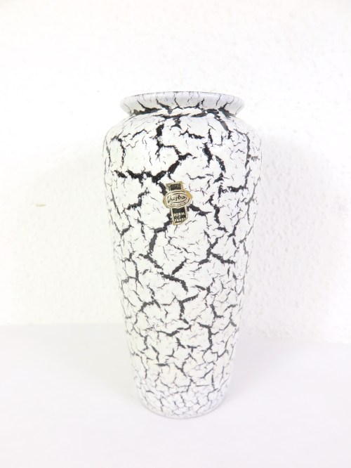 60er Keramik Vase Eierschalenoptik, Jasba Keramik