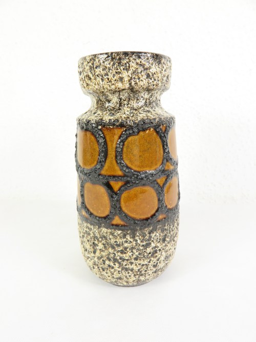70er Scheurich Vase, Keramik, Braun