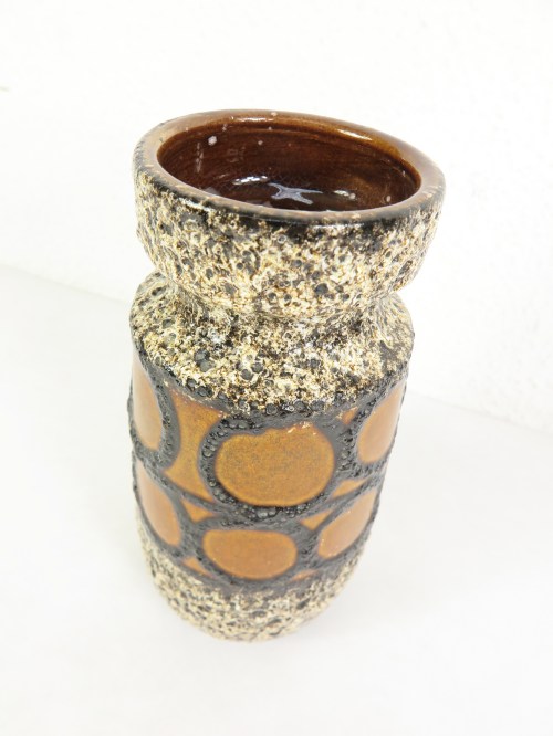 Bild 2 von 70er Scheurich Vase, Keramik, Braun