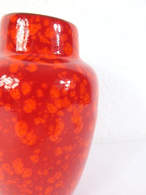 Bild 3 von 70er Henkelvase Rot + Orange