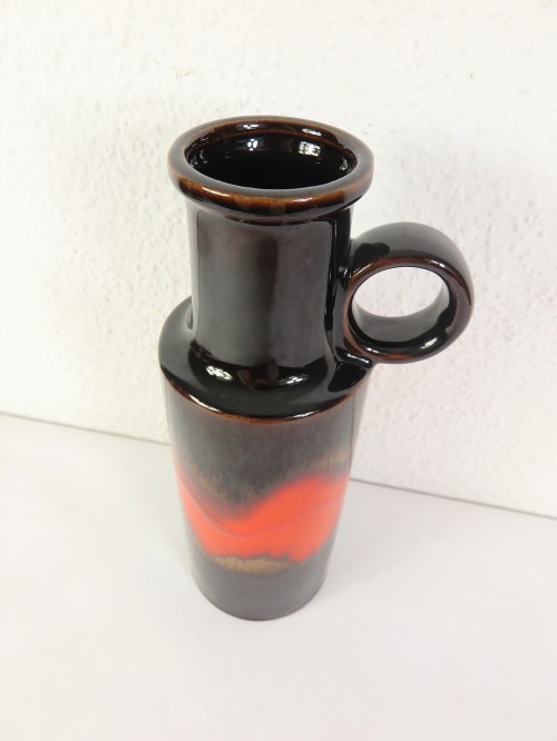 Bild 2 von 70er Scheurich Keramik Vase Orange