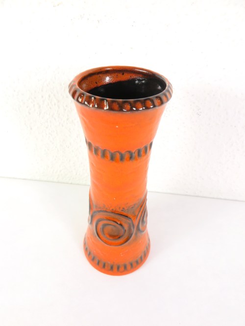 Bild 2 von 70er Vase Keramik, Orange