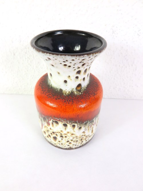 Bild 2 von 70er Vase Jasba, Orange Lava Optik