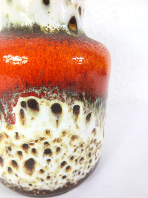 Bild 3 von 70er Vase Jasba, Orange Lava Optik