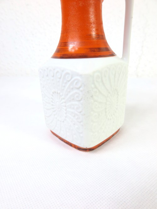 Bild 4 von 70er Porzellan Vase, Orange/ Weis, Royal Bavaria KPM