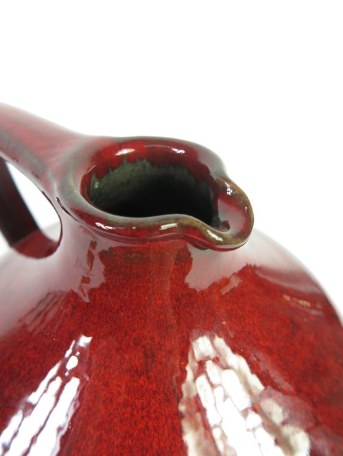 Bild 4 von 70er Vase Keramik Rot, Elly und Wilchelm Kuch