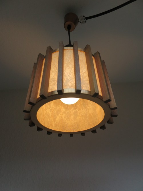 Bild 5 von 60er Teakholz Lampe