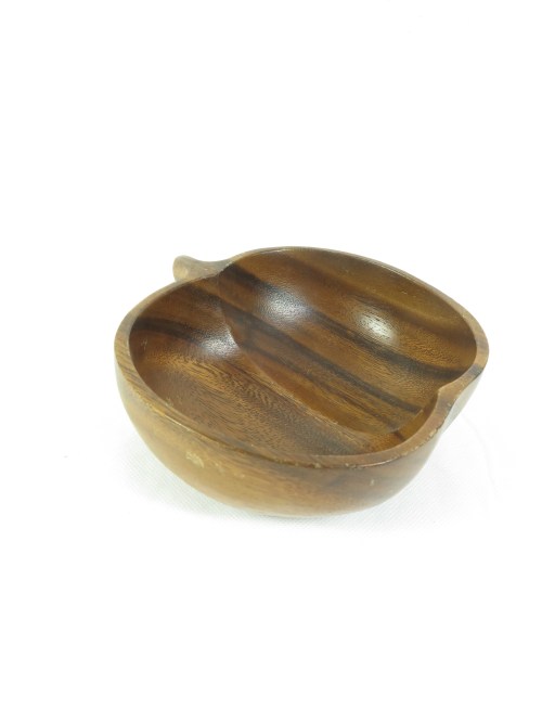 Bild 2 von 70er Nussschale, Apfelform Holz