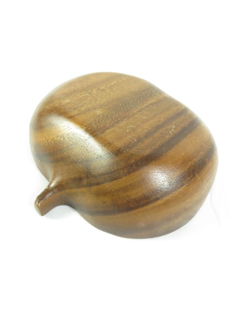 Bild 4 von 70er Nussschale, Apfelform Holz