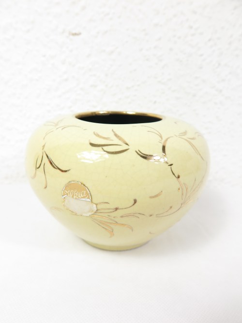 50er Keramikvase , Kugelvase Ilkra Keramik