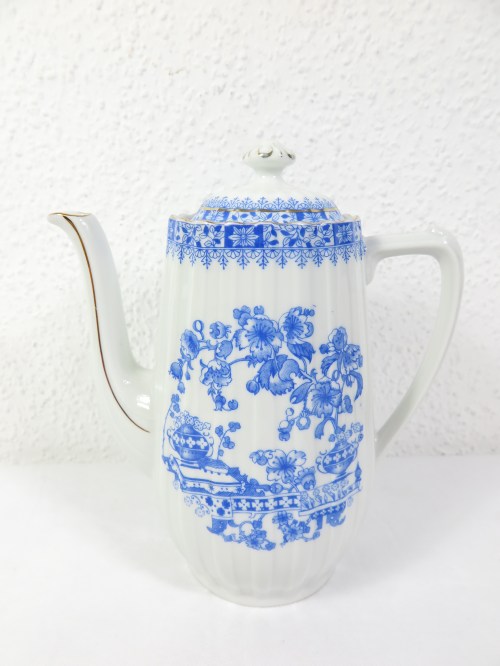 Bild 2 von 30er China Blau Kaffeekanne, Teekanne,  Echt Tuppack Tiefenfurt