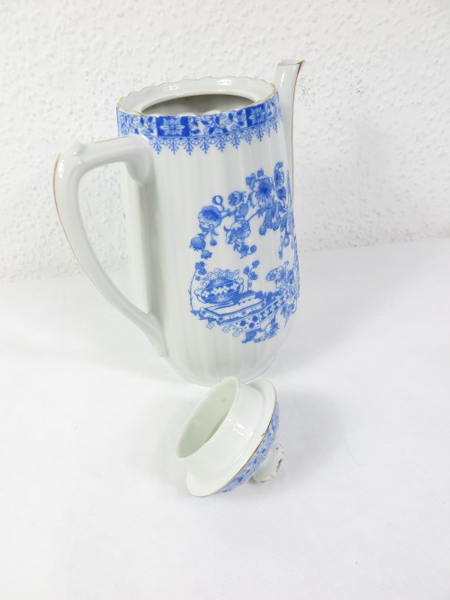 Bild 4 von 30er China Blau Kaffeekanne, Teekanne,  Echt Tuppack Tiefenfurt