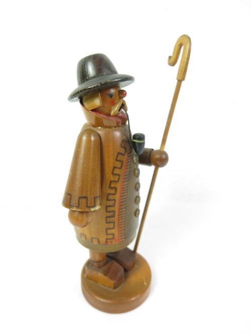 Bild 3 von 50er Räuchermännchen, Erzgebirge, Schäfer mit Pfeife
