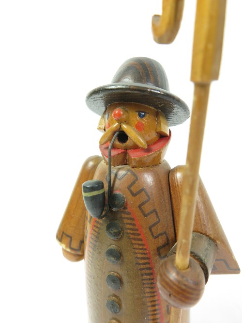 Bild 4 von 50er Räuchermännchen, Erzgebirge, Schäfer mit Pfeife