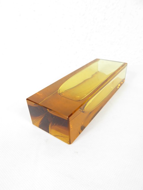 Bild 4 von 60er Muranoglas Vase,Blockvase
