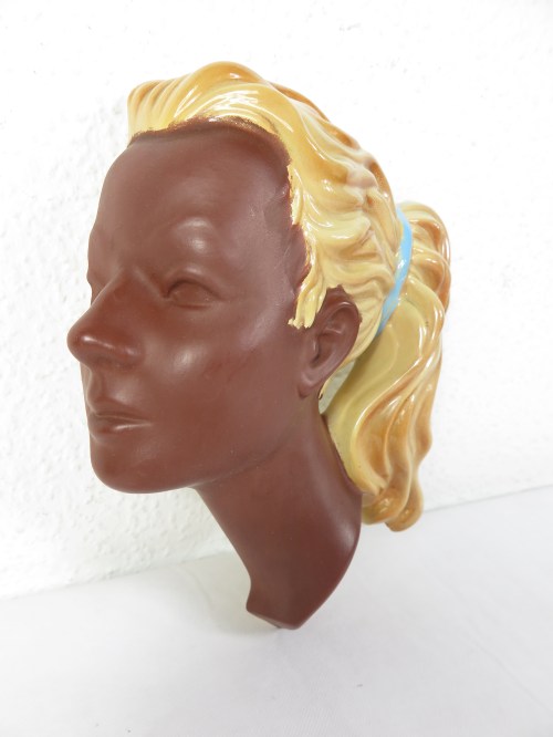 Bild 2 von 50er Mädchen Wandmaske, Mädchen mit Pferdeschwanz