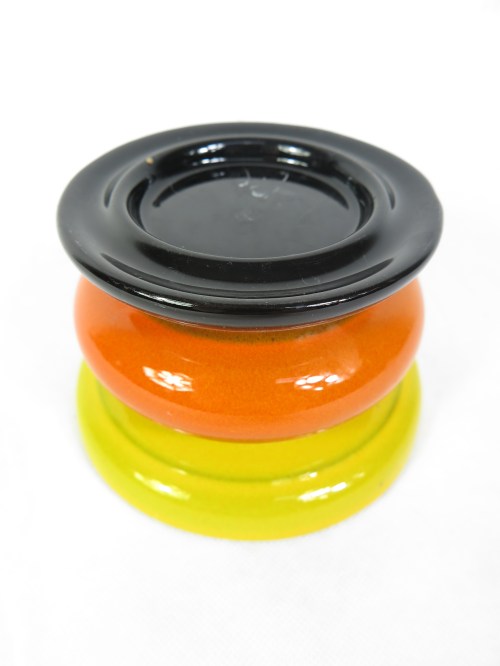 Bild 2 von 70er Kerzenleuchter Orange, Vase orange