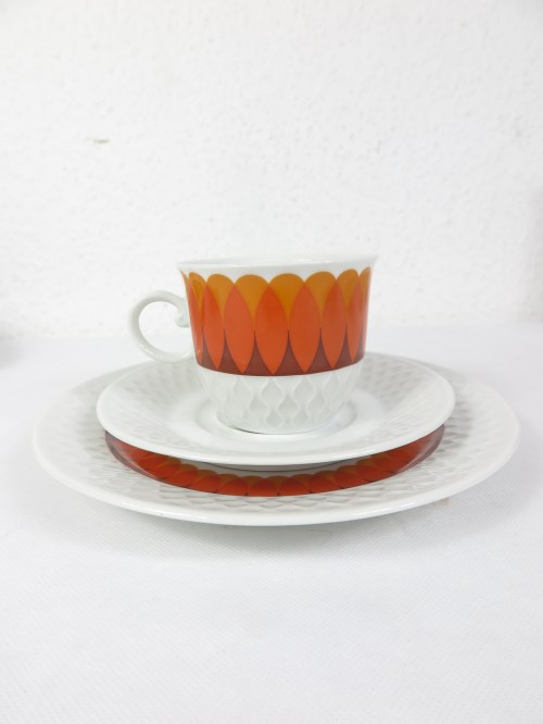 Bild 3 von 70er Kaffeeservice, Orange Porzellan Schirnding