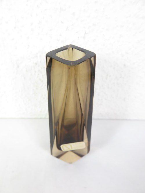 Bild 2 von 60er Vasettenvase, V. Nason, Muranoglasvase, Rauchglas