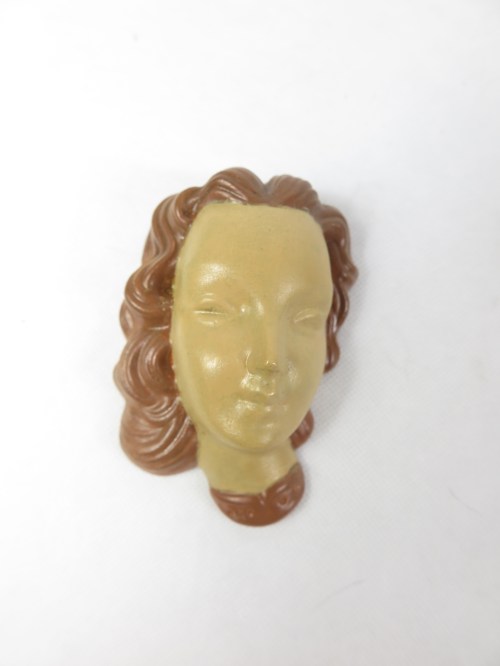Bild 1 von 60er Wandmaske, Mädchen Keramikmaske