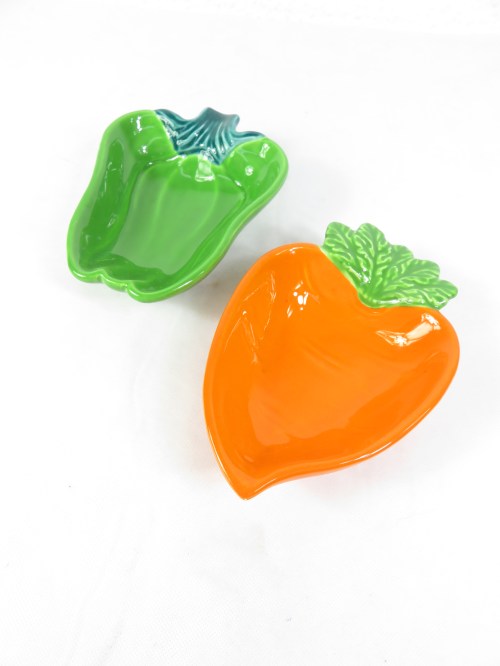 Bild 2 von 70er Dessertschälchen, Snackschälchen Paprika + Möhre