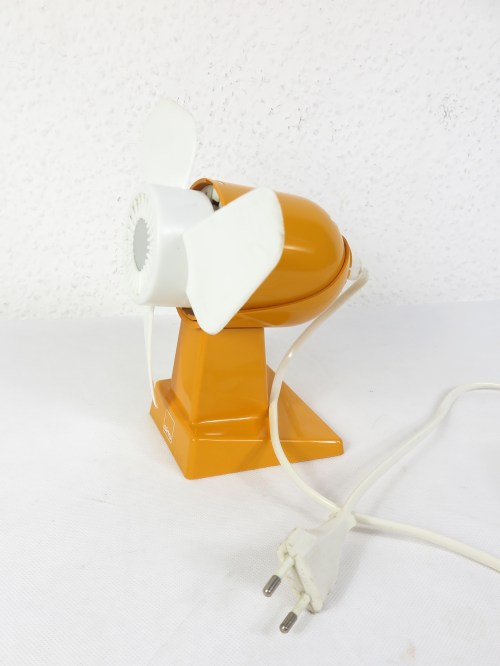Bild 2 von 70er Ventilator, Tischwentilator Orange, Firma SHG