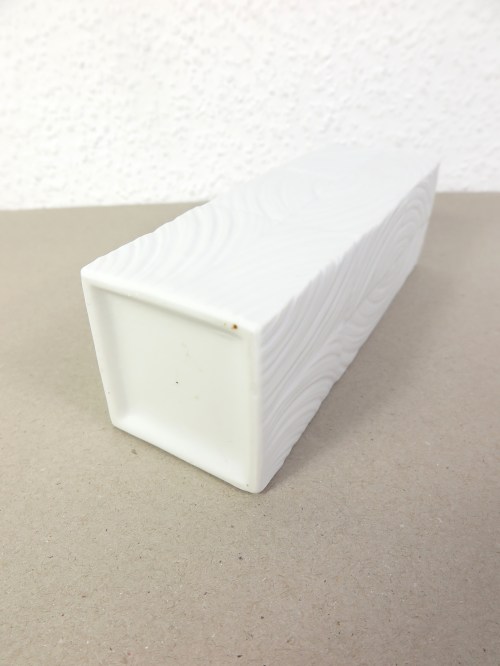 Bild 4 von 70er Bisquitporzellan Vase eckig Martin Freyer weiß