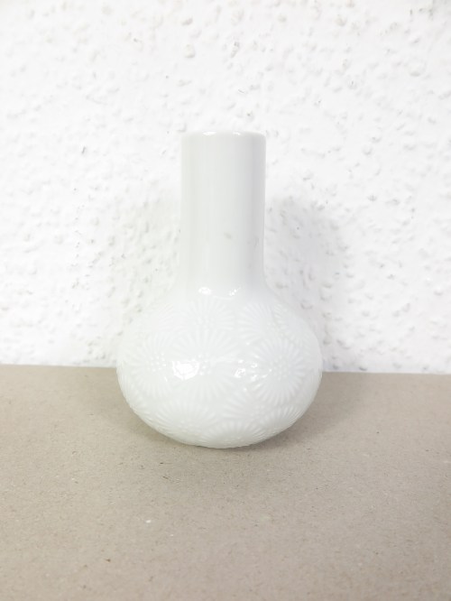 80er kleine Porzellan Vase Thomas, weiß,