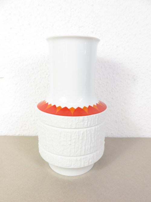 70er Vase Orange, Thomas Porzellan