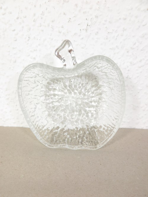 70er Apfel Dessertschälchen, Glasschälchen