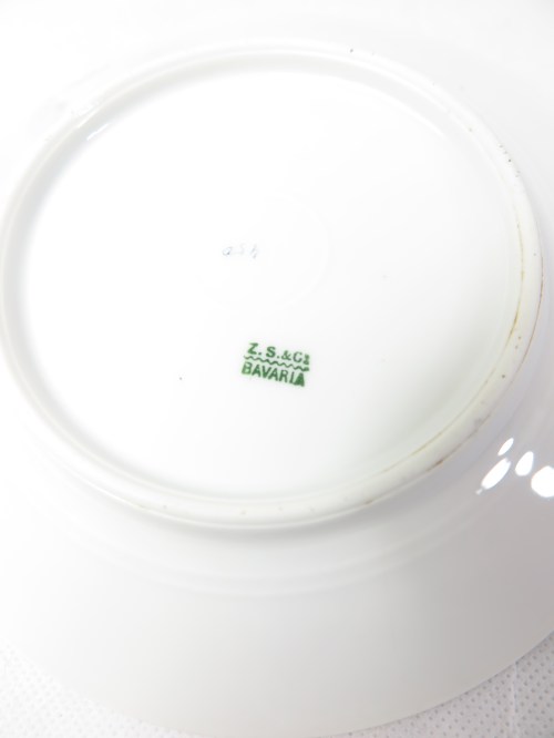 Bild 3 von 50er Dessertteller, Obstteller, Art Deco, Bavaria Z.S. und Gt
