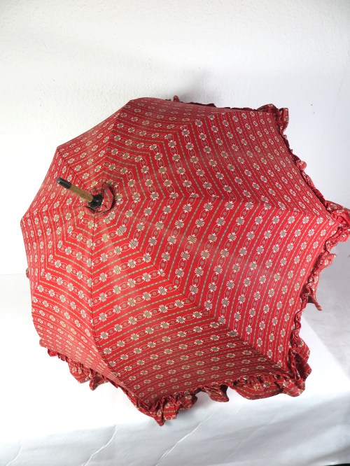 70er Sonnenschirm, Regenschirm, Baumwollschirm