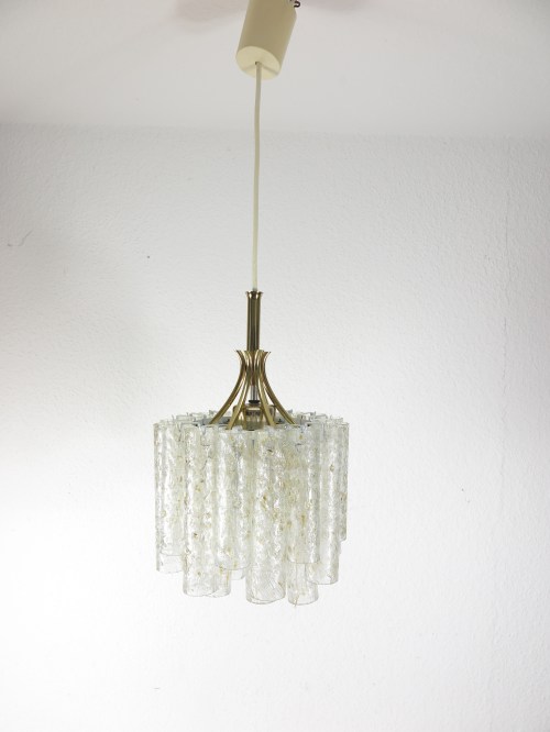 70er Doria Lampe, Röhren Lampe, Glaszylinder Lampe
