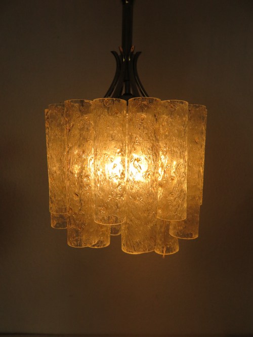 Bild 6 von 70er Doria Lampe, Röhren Lampe, Glaszylinder Lampe