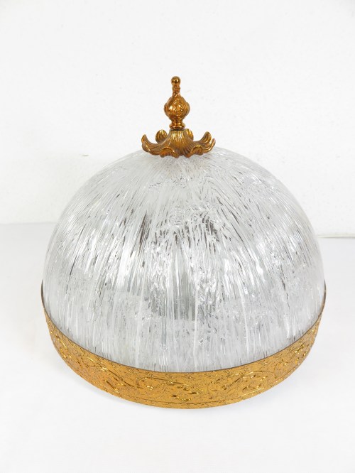 70er Kronen Lampe, Kronleuchter, Doria Lampe