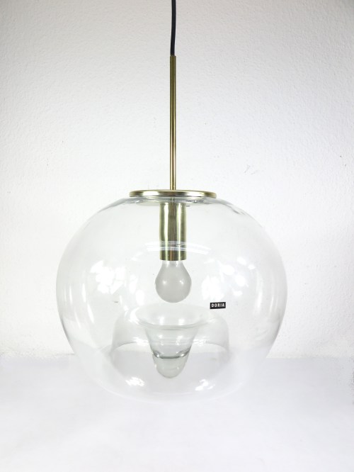 70er Wather Drop Lampe, Glaskugel, Kugellampe