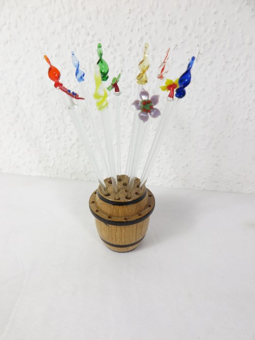 Bild 2 von 50er Muranoglas, Bowlespieße aus Glas